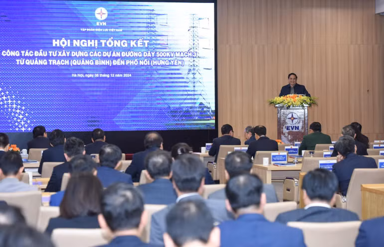 Thủ tướng Phạm Minh Chính phát biểu tại hội nghị.