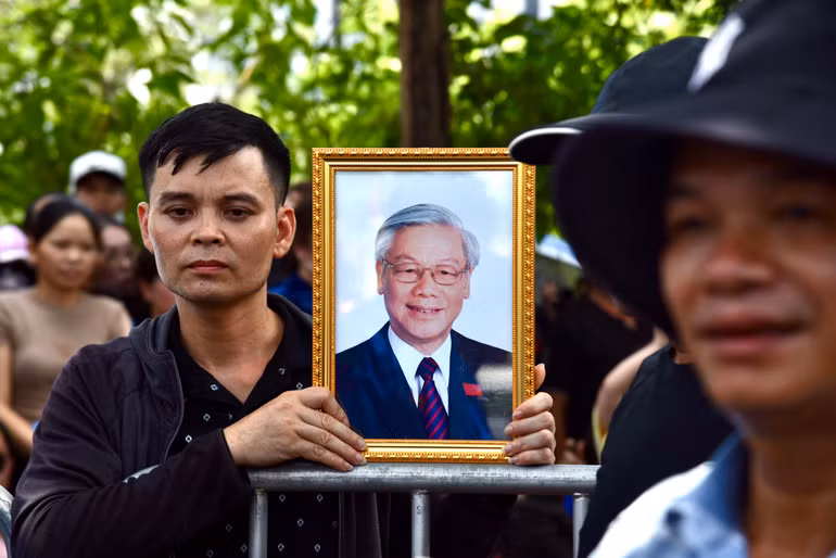 Toàn cảnh Lễ truy điệu và Lễ an táng Tổng Bí thư Nguyễn Phú Trọng ảnh 29 Toàn cảnh Lễ truy điệu và Lễ an táng Tổng Bí thư Nguyễn Phú Trọng ảnh 29