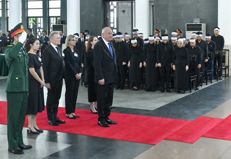 Đoàn New Zealand viếng Tổng Bí thư Nguyễn Phú Trọng.