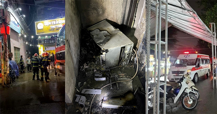 Hiện trường vụ cháy.