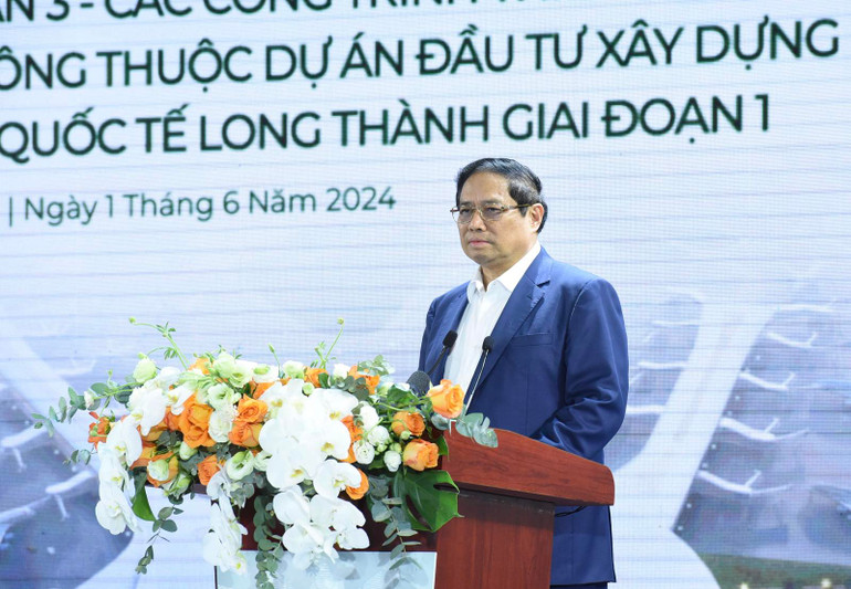 Thủ tướng Phạm Minh Chính phát biểu ý kiến tại buổi lễ