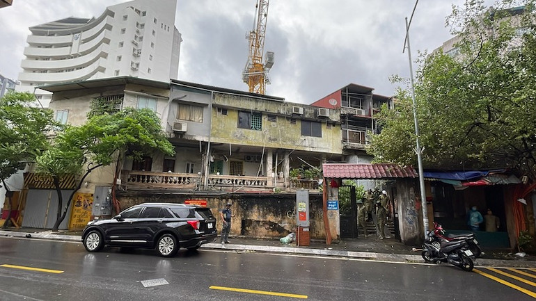 Nhà tập thể P16A phố Thụy Khuê, công trình nguy hiểm cấp D.