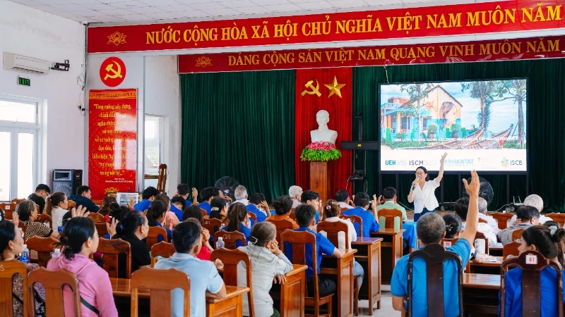 Tổ chức tham vấn cộng đồng về quy hoạch Tam Thanh. (Ảnh: Dự án ISCB)