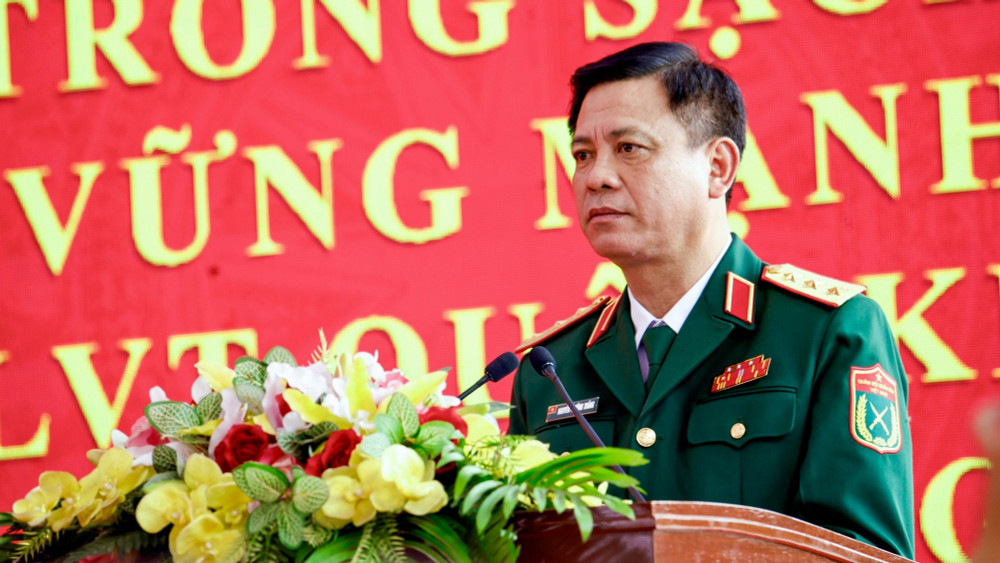 Thượng tướng Nguyễn Trường Thắng, Thứ trưởng Quốc phòng phát biểu. img-1763.jpg