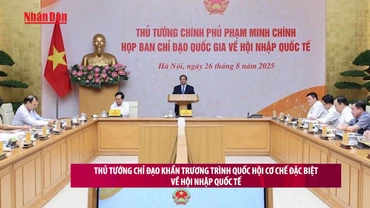[Video] Thủ tướng chỉ đạo khẩn trương trình Quốc hội cơ chế đặc biệt về hội nhập quốc tế