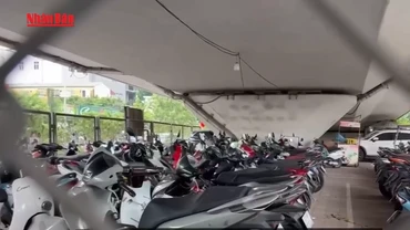 [Video] Hà Nội xóa bãi trông giữ xe dưới gầm cầu cạn trước 30/10 