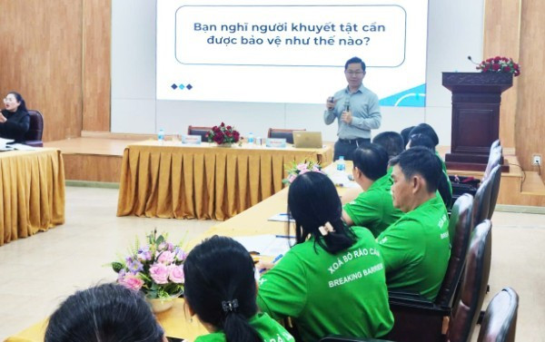 Công tác phổ biến, giáo dục pháp luật và trợ giúp pháp lý là một nhiệm vụ có ý nghĩa quan trọng, thiết thực nhằm tăng cường năng lực tiếp cận pháp luật cho người khuyết tật.