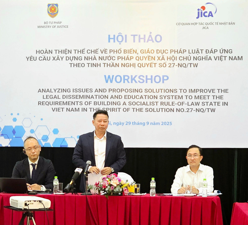 Nhiều hội nghị, hội thảo đã được tổ chức để tiếp tục hoàn thiện thể chế về công tác phổ biến, giáo dục pháp luật.