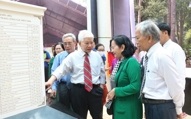 Khánh thành công trình trùng tu, tôn tạo Khu di tích Đảng ủy các Cơ quan Dân-Chính-Đảng Trung ương Cục miền nam -0