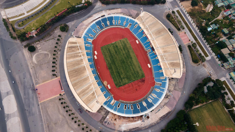 Cận cảnh công trường nâng cấp Sân vận động quốc gia Mỹ Đình phục vụ SEA Games 31 -0