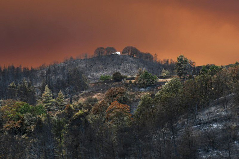 Hàng nghìn người sơ tán khỏi đảo Evia (Hy Lạp) do cháy rừng -0