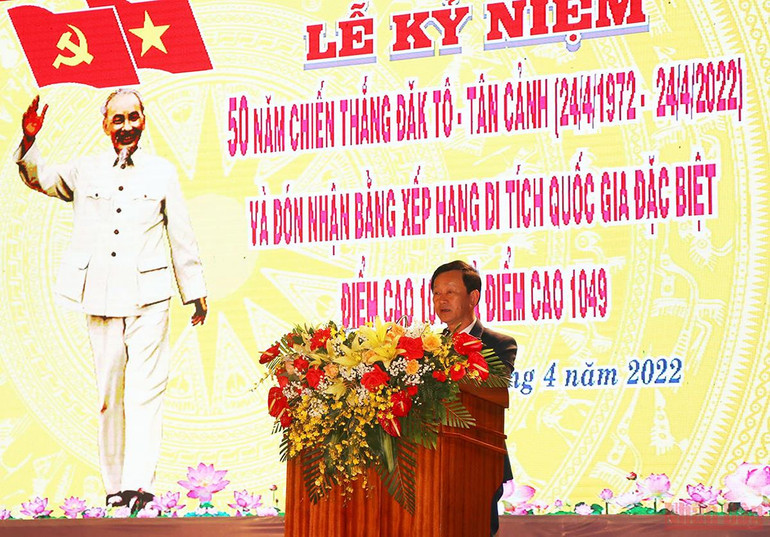 Kỷ niệm 50 năm Chiến thắng Đăk Tô-Tân Cảnh và đón nhận Bằng Xếp hạng Di tích Quốc gia đặc biệt Điểm cao 1015 và Điểm cao 1049 -0