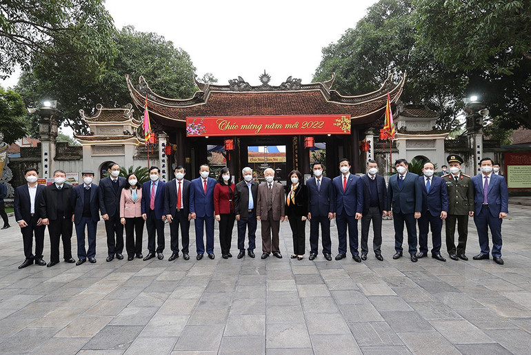 Tổng Bí thư Nguyễn Phú Trọng thăm, chúc Tết tại tỉnh Bắc Ninh -0