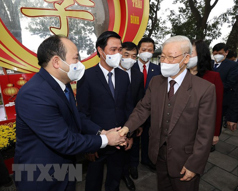 Tổng Bí thư Nguyễn Phú Trọng thăm, chúc Tết tại tỉnh Bắc Ninh -4