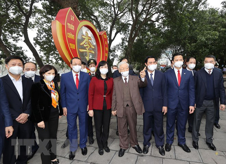 Tổng Bí thư Nguyễn Phú Trọng thăm, chúc Tết tại tỉnh Bắc Ninh -2