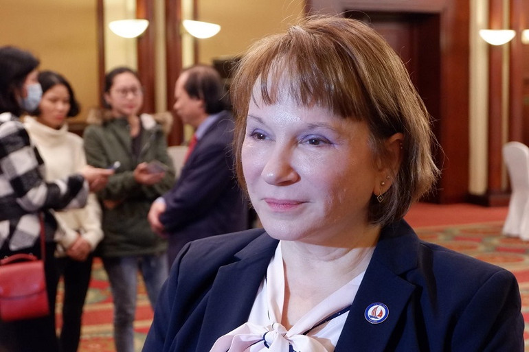 Bà Ann Marie Yastishock, Giám đốc USAID tại Việt Nam. Việt Nam chủ động phòng, chống lao bằng chiến dịch 2X -0