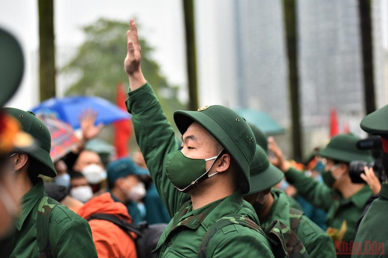 30 quận huyện, thị xã Hà Nội tổ chức lễ giao nhận quân năm 2022 -0