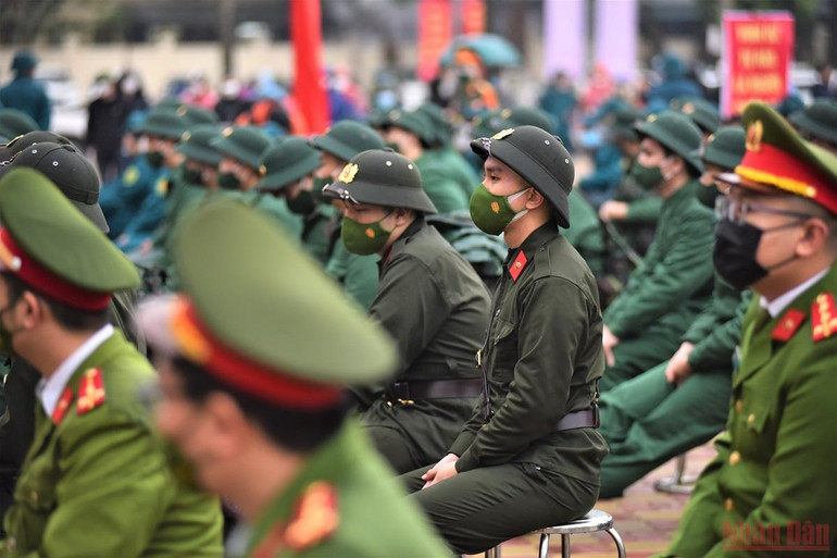 30 quận huyện, thị xã Hà Nội tổ chức lễ giao nhận quân năm 2022 -0