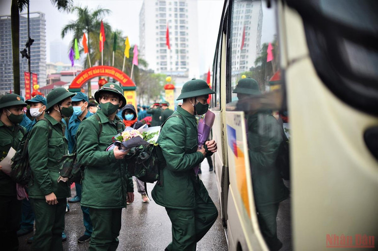 30 quận huyện, thị xã Hà Nội tổ chức lễ giao nhận quân năm 2022 -0