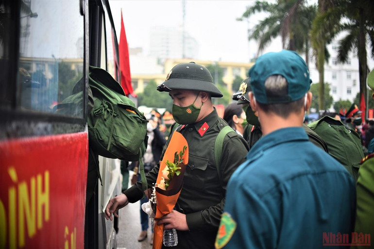 30 quận huyện, thị xã Hà Nội tổ chức lễ giao nhận quân năm 2022 -0