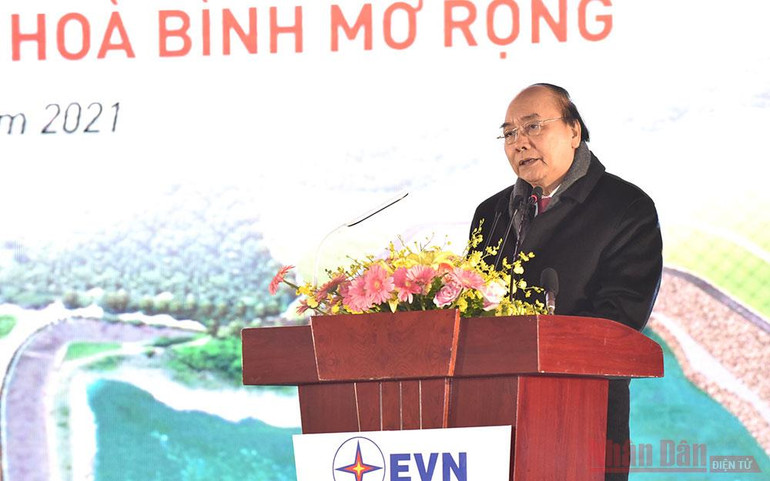 Thủ tướng Nguyễn Xuân Phúc dự khởi công Công trình  Nhà máy Thuỷ điện Hoà Bình mở rộng -0