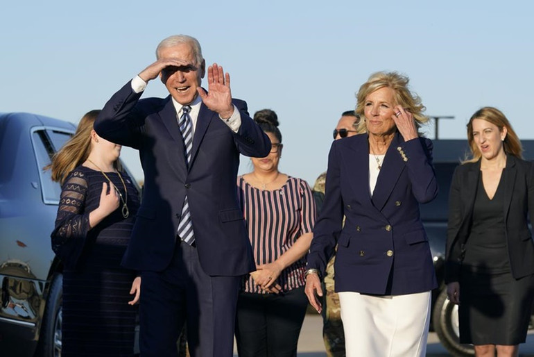 Tổng thống Mỹ Biden đang có chuyến công du nước ngoài đầu tiên kể từ khi nhậm chức. (Ảnh: AP) Phiên bản mới của “Hiến chương Đại Tây Dương” trong cuộc gặp Anh - Mỹ -0