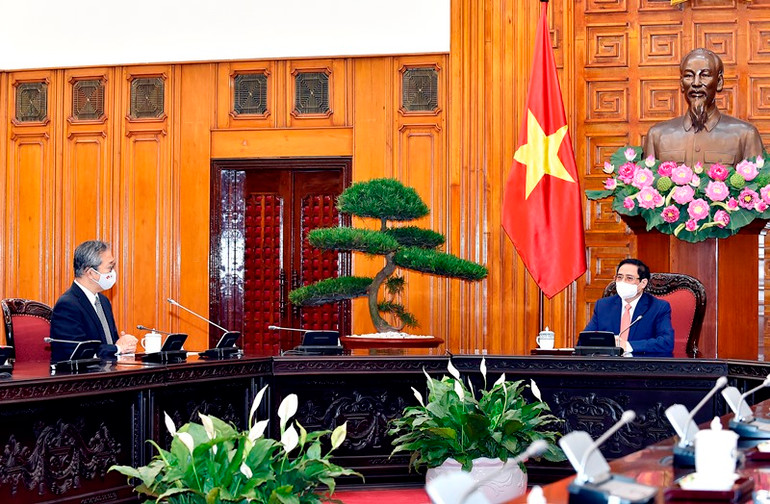 Thủ tướng Phạm Minh Chính tiếp Đại sứ Nhật Bản tại Việt Nam Yamada Takio -0
