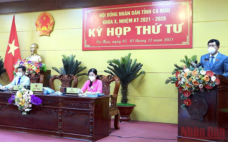 Bí thư Tỉnh ủy, Chủ tịch Hội đồng nhân dân tỉnh Cà Mau Nguyễn Tiến Hải phát biểu chỉ đạo tại phiên bế mạc vào chiều 4/12. Cà Mau hoàn thành tốt đẹp chương trình kỳ họp cuối năm Hội đồng nhân dân tỉnh -0