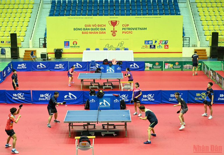 Bảo đảm điều kiện thi đấu và công tác phòng, chống dịch tại Giải vô địch bóng bàn quốc gia Báo Nhân Dân -0