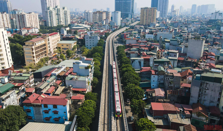 Ngày 6/12, vận hành thử đoàn tàu Nhổn - ga Hà Nội ở tốc độ tối đa -0