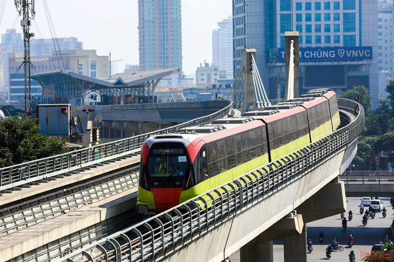 Ngày 6/12, vận hành thử đoàn tàu Nhổn - ga Hà Nội ở tốc độ tối đa -0