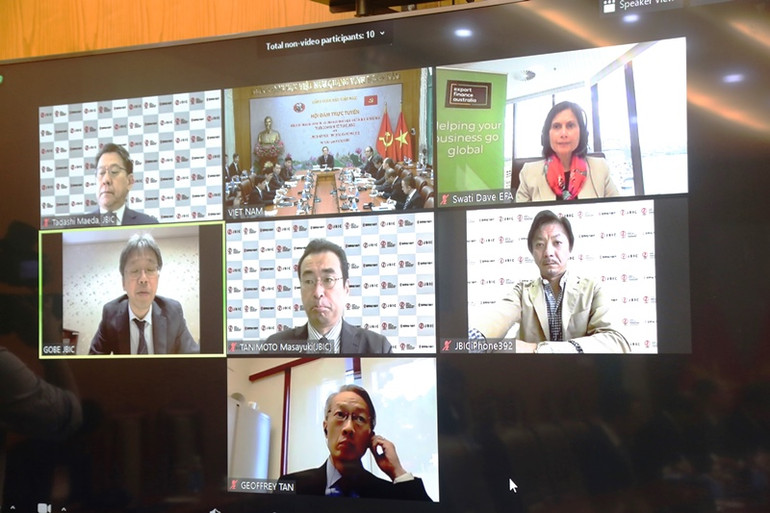 Hội đàm trực tuyến nhóm ba tổ chức tài chính của Nhật Bản, Hoa Kỳ, Australia -0