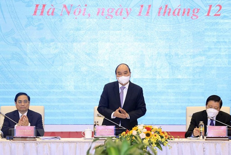 (Hình ảnh) Chủ tịch nước chủ trì hội thảo về Nhà nước pháp quyền xã hội chủ nghĩa -0