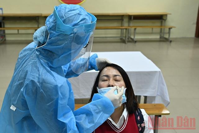 Diễn tập phương án đón học quay trở lại trường -0