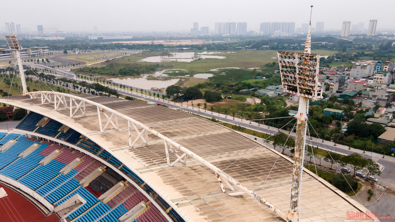 Cận cảnh công trường nâng cấp Sân vận động quốc gia Mỹ Đình phục vụ SEA Games 31 -0