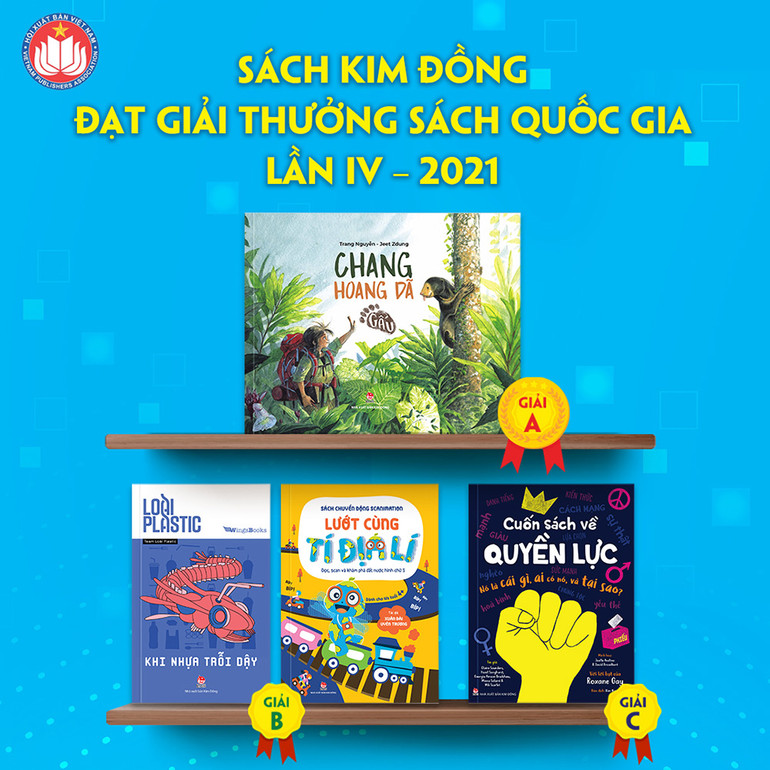 Các tác phẩm đoạt giải Sách Quốc gia của Nhà xuất bản Kim Đồng. Sách Kim Đồng bội thu tại Giải thưởng Sách Quốc gia lần IV – 2021 -0