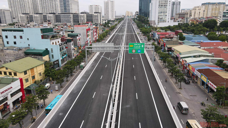 Cận cảnh cầu cạn Mai Dịch - Nam Thăng Long -0