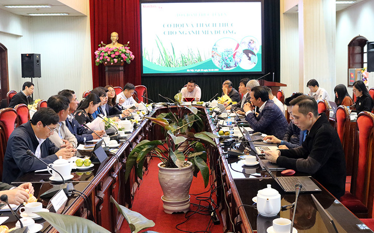 Tọa đàm trực tuyến Cơ hội và thách thức cho ngành mía đường -0