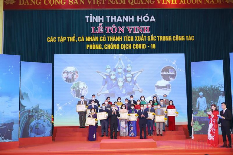 Thanh Hoá tôn vinh các tập thể, cá nhân có thành tích xuất sắc trong công tác phòng, chống dịch Covid-19 -0