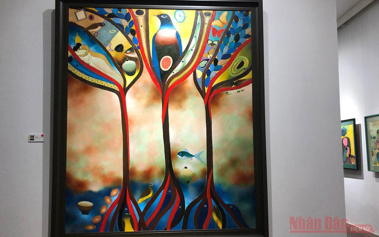 Nhà thơ Nguyễn Quang Thiều: Vẽ tranh như hơi thở -0