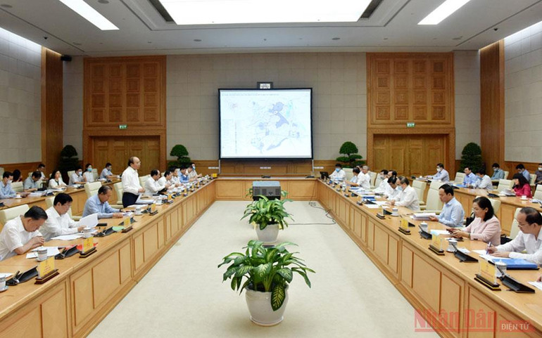 Ban Cán sự đảng Chính phủ làm việc với Ban Thường vụ Thành ủy thành phố Hồ Chí Minh -0