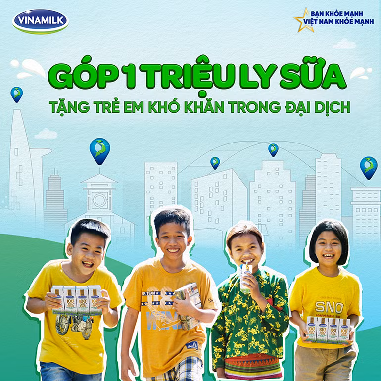 Vinamilk góp 1 triệu ly sữa cho trẻ em khó khăn -0