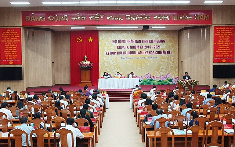 Quang cảnh kỳ họp. Kiên Giang có thêm một Phó Chủ tịch UBND tỉnh -0