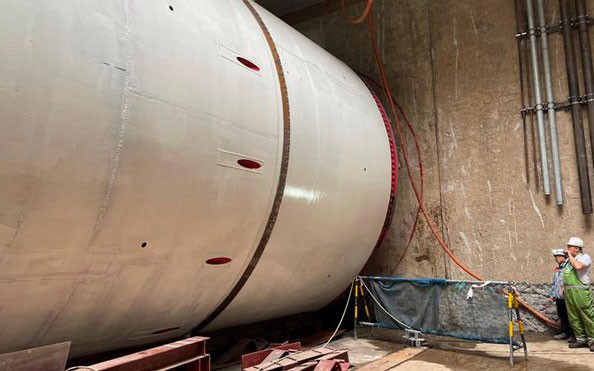 Chạy thử nghiệm máy đào hầm đường sắt đô thị Nhổn-Ga Hà Nội -0