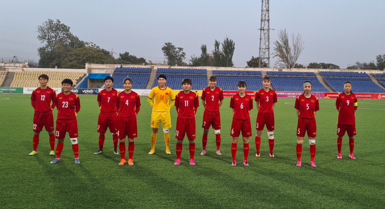 Đội tuyển nữ Việt Nam thắng 7-0 chủ nhà Tajikistan -0