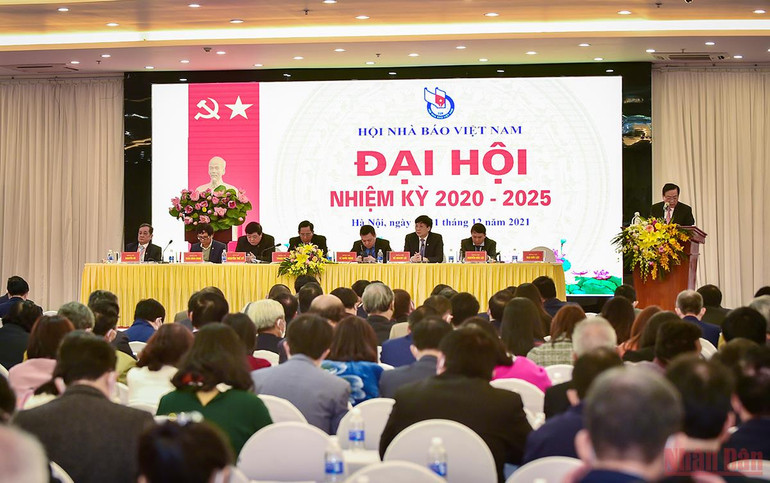 Quang cảnh phiên trù bị Đại hội. (Ảnh: Thành Đạt) Khai mạc phiên trù bị Đại hội Hội Nhà báo Việt Nam lần thứ XI -0