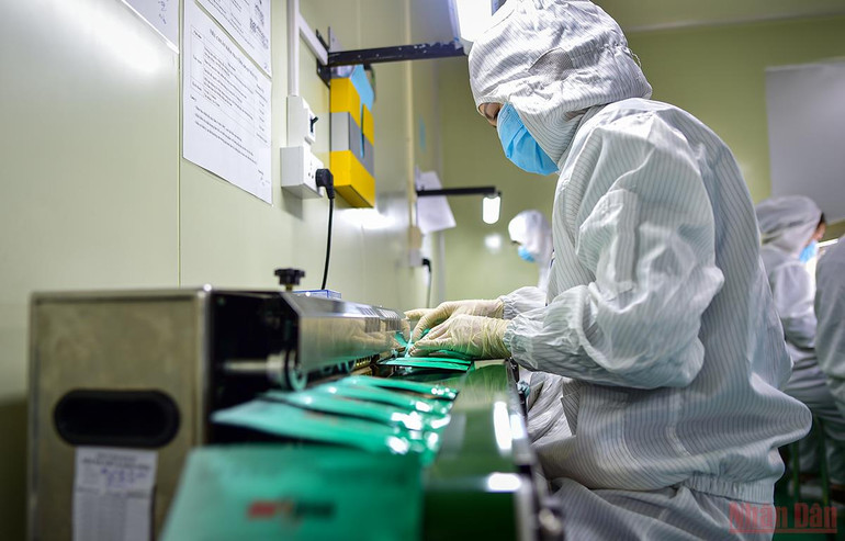 Cận cảnh quy trình sản xuất kit Test nhanh kháng nguyên SARS-CoV-2 “Made in Viet Nam” -0