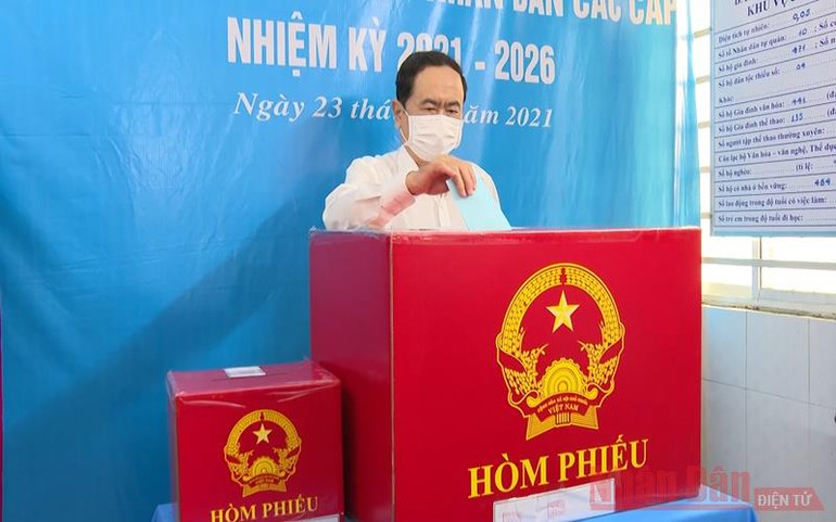 Phó Chủ tịch Thường trực Quốc hội Trần Thanh Mẫn bầu cử tại TP Cần Thơ -0
