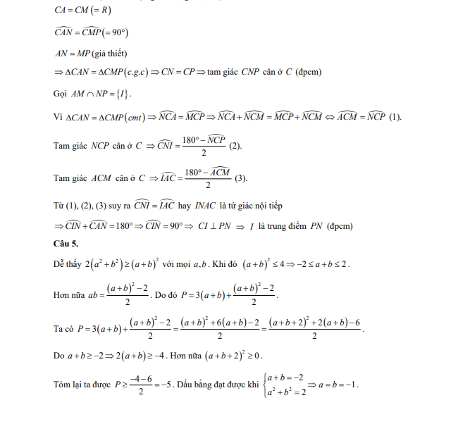 Gợi ý đáp án môn Toán thi lớp 10 Hà Nội -0