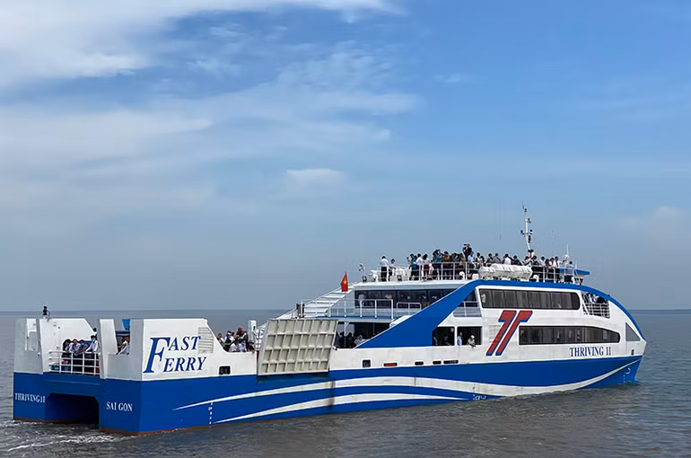 Tuyến phà biển Cần Giờ đi Vũng Tàu chỉ mất 30 phút -0